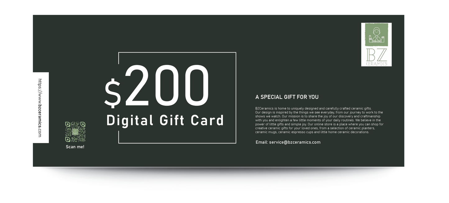 BZ Ceramics Gift Cards