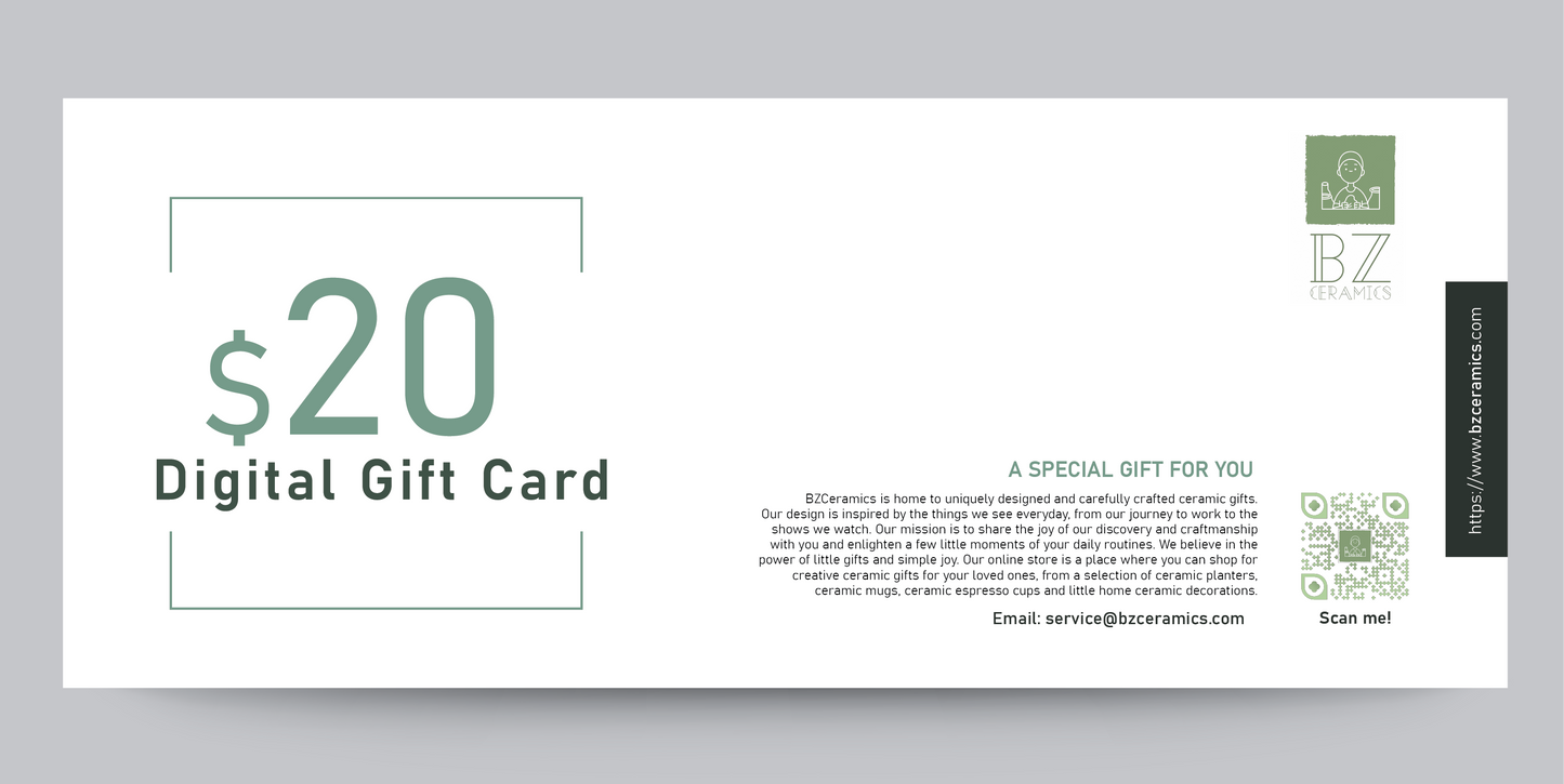 BZ Ceramics Gift Cards