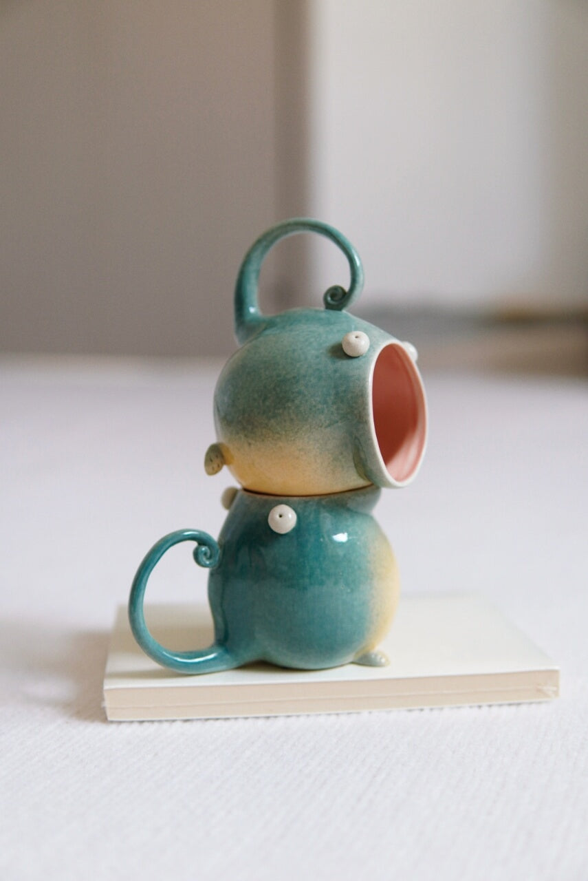 Milo the Mugosaur – Handmade Ceramic Mug | Coffee & Tea Cup, 220 ml