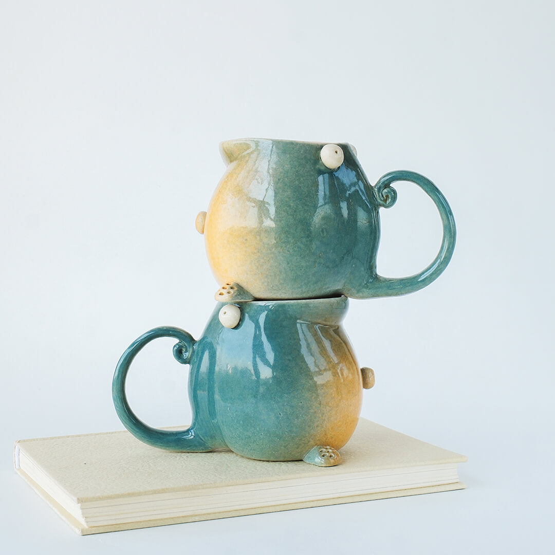 Durable ceramic pen holder compared to plastic 