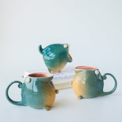 Ceramic holder for pens brushes or small items 