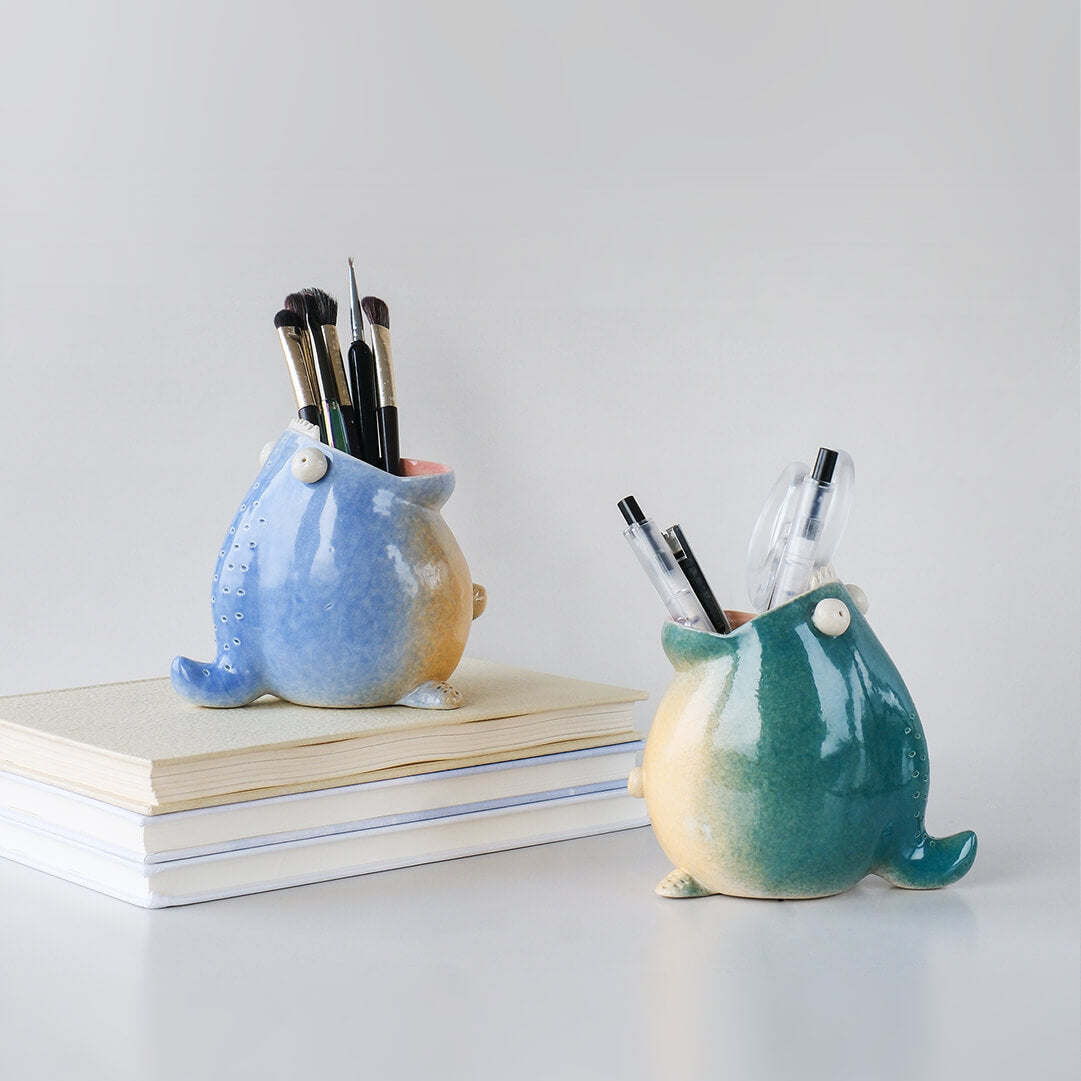 Pencil holder for desk organizing workspace neatly 