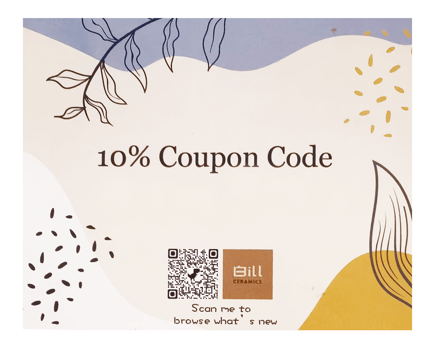10% Coupon | Thank you Card - 618 Clayhouse